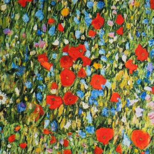 Water Repellent Printed Outdoor Canvas Fabric - Watercolour