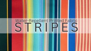 Stripe Waterproof Outdoor Canvas