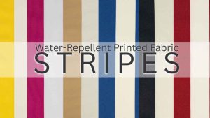 Stripe water-repellent fabrics