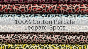 Leopard Print 100% Cotton Percale Fabric