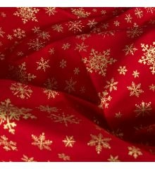 Golden Snowflakes - Red