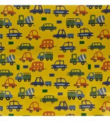 Kid's Water Resistant Breathable Stretch PUL Fabric Prints-Cars