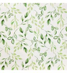 Textura™ WP113 Printed Waterproof Outdoor Fabric-Watercolour Leaves - Green/White 
