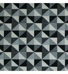 New World Tapestry Printed Upholstery Fabrics-Big Holland Black and White