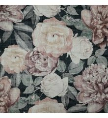Giant Floral Printed Velvet Fire Retardant Upholstery Fabric