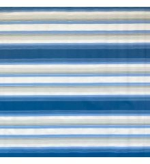 Stripe Waterproof Outdoor Canvas-Blue/Grey Stripe