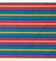Stripe Waterproof Outdoor Canvas-Rainbow