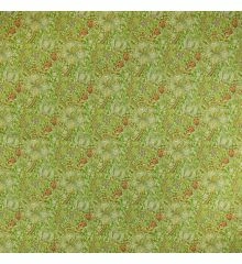 William Morris Printed Water Repellent Outdoor Canvas Fabric - Golden Lily-Green