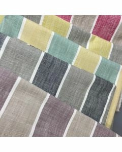 Stripe Romario 100% Brushed Cotton Soft Upholstery Fabric
