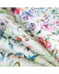Water Repellent Printed Outdoor Upholstery Fabric - Abstract Floral 