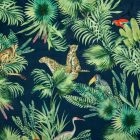 Tropical Digital Printed Plush Velvet Upholstery Fabric- Amazon 