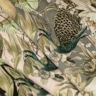 Tropical Digital Printed Plush Velvet Curtain Upholstery Fabric - Utopia