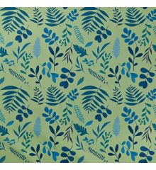 Textura™ WP113 Printed Waterproof Outdoor Fabric-Ferns - Blue/Green