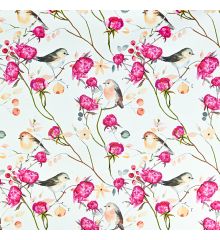 Textura™ WP113 Printed Waterproof Outdoor Fabric-Rose Robins - Cream