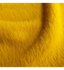 Angora Wool Faux Fur-Mustard