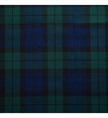 Scottish Tartan Polyviscose Dressmaking Fabric-Black Watch