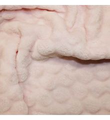 Double Sided Bubble Coral Fleece-Pink