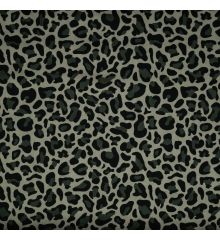 Leopard Print 100% Cotton Poplin Fabric-Black