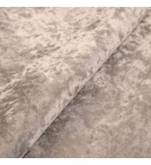 Crushed Velvet Fire Retardant Upholstery Fabric-Oyster