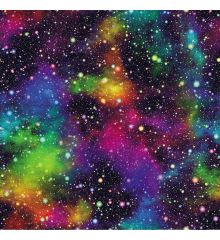 Digital Printed Plush Velvet Curtain Upholstery Fabric - Galaxy