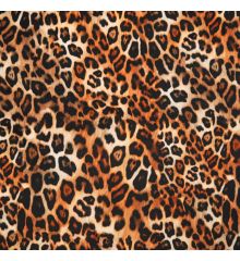 Animal Print Plush Velvet Curtain Upholstery Fabric-Leopard Print-1 Metre