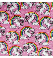 Unicorn Cotton Poplin-Pink