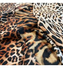 Animal Print Plush Velvet Curtain Upholstery Fabric