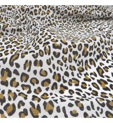 Leopard Animal Print Polycotton Fabric
