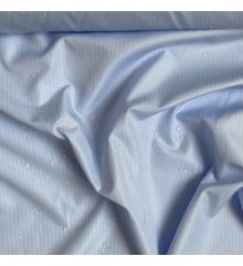 Lightweight Water Resistant Polyester Pinstripe-Powder Blue
