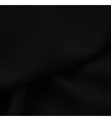 Mock Eyelet Sports Fabric-Black