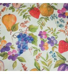 Printed Water Resistant Tablecloth Fabric-Fruit Tree