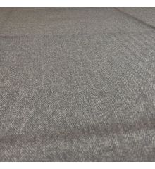 Soft Herringbone Tweed Fire Retardant Upholstery Fabric 50m Roll-Coffee