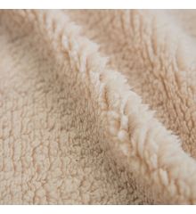 Supersoft Sherpa Fleece Fabric-Cream