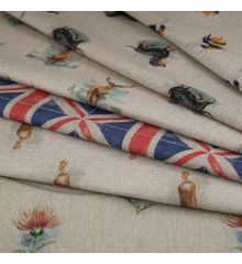 Cotton Rich Linen Half Panama Upholstery Fabric
