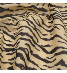 Tiger Stripe Animal Print Polycotton Fabric
