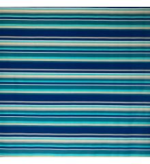 Stripe Waterproof Outdoor Canvas-Blue/Teal Stripe