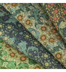 William Morris Printed Water Repellent Outdoor Canvas Fabric - Orchard
