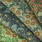 William Morris Printed Water Repellent Outdoor Canvas Fabric - Orchard
