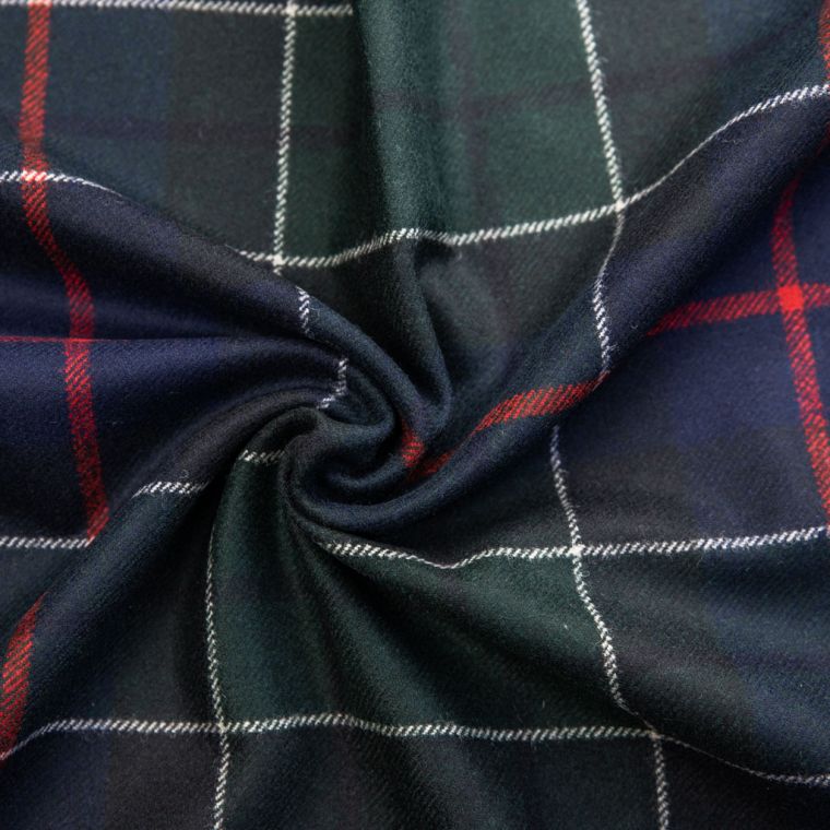 Black watch plaid 2025 wool fabric