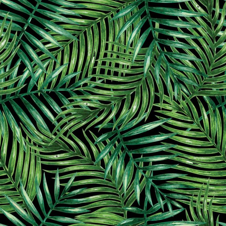 Palm tree leaves fabric deals