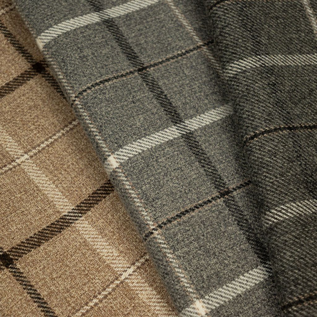 Woven Fabric Flame Retardant Upholstery Fabric Bolsover Check