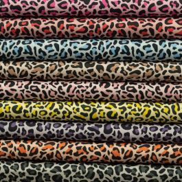 Leopard Print 100% Cotton Percale Fabric | UK Fabrics Online